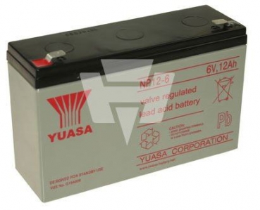 111366 Bleiakku 6V/12Ah Yuasa 151x50x97,5