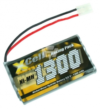 114363 Akku 9,6/1300 X-CELL TOY L4x2 Tamiya-Stecker