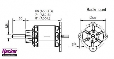 15726838 BL-Motor Hacker A50-14SV4-1250W 345g