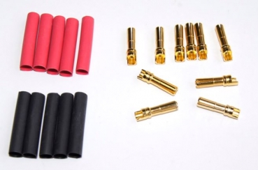 16874310 Goldkontakt Stecker 4mm geschlitzt