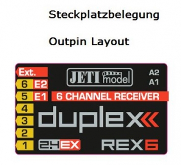80001237 Empfänger Jeti-DUPLEX REX-6EX