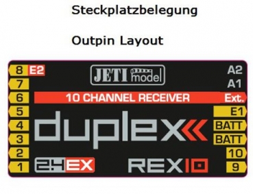 80001239 Empfänger Jeti-DUPLEX REX-10EX
