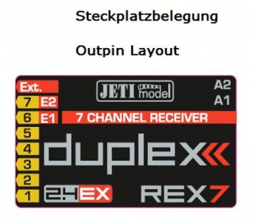 80001238 Empfänger Jeti-DUPLEX REX-7EX