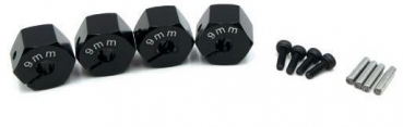 HRC1082BK9 Radmitnehmer 12mm ALU/klemmbar 9mm 4 St.