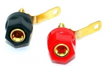 9004B Bananenstecker-Einbaubuchsen 4mm / Gold