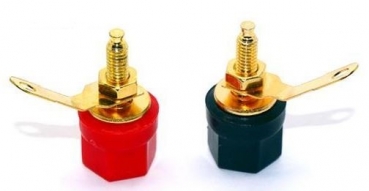 9004B Bananenstecker-Einbaubuchsen 4mm / Gold