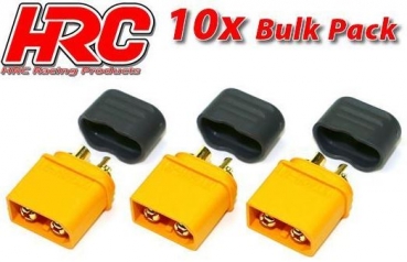 HRC9094PB XT-60 Stecker 10 Stück mit Kappen