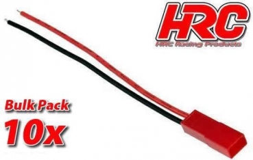 HRC9277FB BEC-Stecker mit Kabel 22AWG 20cm 10 Stück