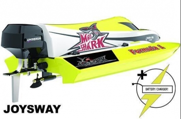 JOY8203V2 MAD SHARK Rennboot gelb-schwarz