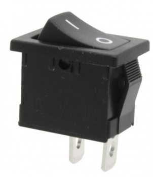 kws10 Wippschalter 6A/1Pol Ein/Aus schwarz