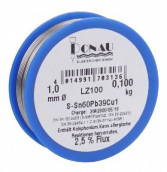 LZ100 Lötzinn Ø 1 mm, Spule 100 g