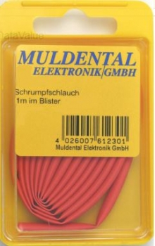 Schrumpfschlauch PO 2,4mm rot 1m