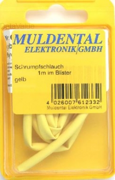 Schrumpfschlauch PO 2,4mm gelb 1m