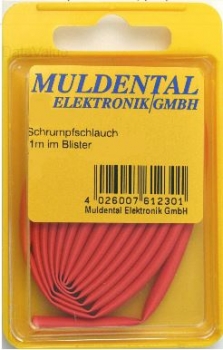 Schrumpfschlauch PO 3,2mm rot 1m