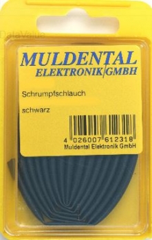 Schrumpfschlauch PO 3,2mm schwarz 1m
