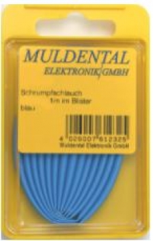 61232 Schrumpfschlauch PO 3,2mm blau 1m