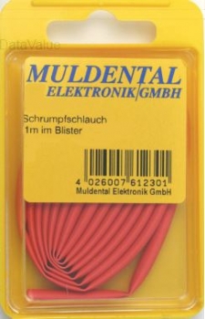 Schrumpfschlauch PO 4,8mm rot 1m