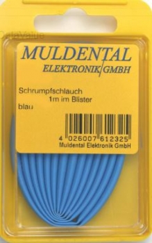 61242 Schrumpfschlauch PO 4,8mm blau 1m