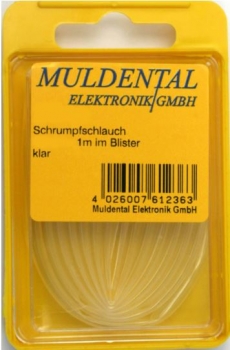 61266 Schrumpfschlauch PO 9,5mm klar 1m