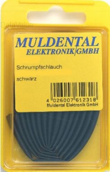 Schrumpfschlauch PO 12,7mm schwarz 1m