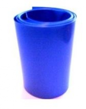 64600 Schrumpfschlauch 95 mm / 1 mtr., blau transparent