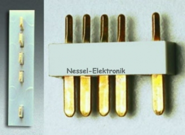 50016 MPX-Stecker 5-Pol gerade /- Multiplex: