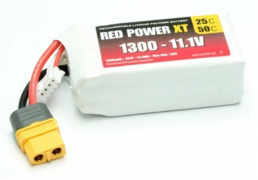 15413 Lipo 11,1/1300 RedPower 25C XT60/XH