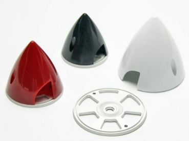 C5901 Spinner 63mm Kunststoff/ALU-Rückplatte weiß