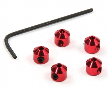 R07200R Stellringe 2mm ALU/rot 5 Stück