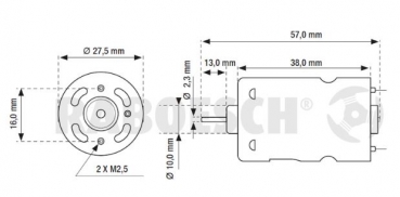 rb109-43 E-Motor Blue-RM 430 12V Raboesch