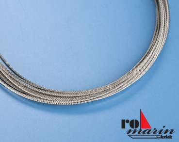 ro1321 Stahlseil 0,8mm 10 mtr. Takellitze