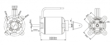 SP-C4250-06 BL-Motor SPITZ 3550-06 800kv 2-5S