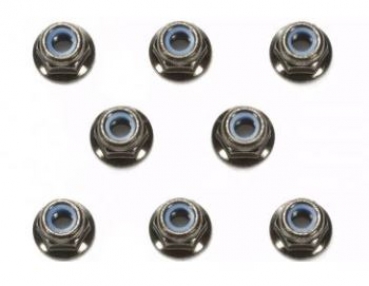 54642 M4 Radmuttern (Stopp-Muttern) 4mm schwarz eloxiert