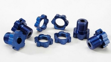 TRX5353X Radmitnehmer REVO 17mm blau + Muttern, je 4 Stück