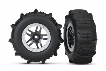 TRX5891 Reifen/Felgen TRX SCT Paddle chrome TSM