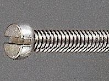 10060 M2,5x25 Zylinderkopfschrauben mit Schlitz Edelstahl 10 Stück