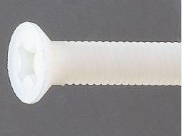 10778 M5x30 Senkschrauben Nylon mit Kreuzschlitz 10 Stück