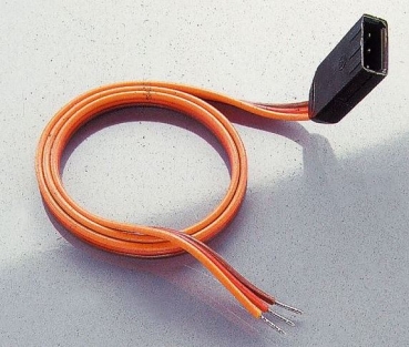 65009 Servo-Gegenkabel  JR 0,3mm² Gold