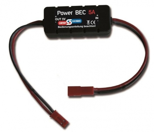 0124648 Power BEC 5A / 7,4V mit BEC-Stecker/B. Simprop