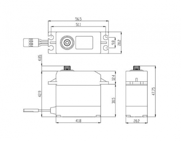 Servo Savöx SW-0231MG Std./WP! 150N