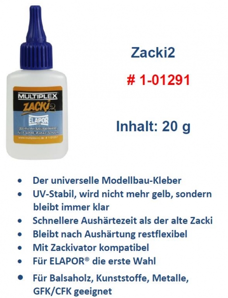 1-01291 ZACKI-2 Elapor UV-stabil/klar 20g