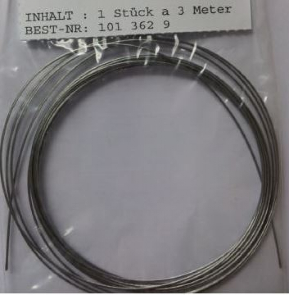 1013629 Stahlseil 0,75mm kleb- und lötbar
