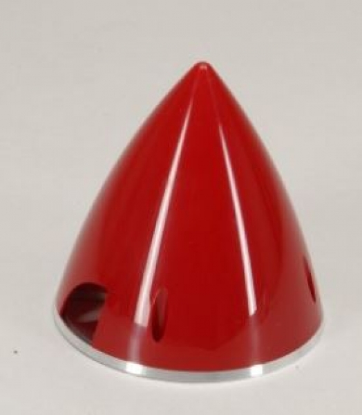 Spinner 102mm  K/ALU-Rückplatte rot