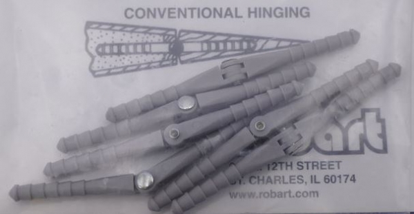 1045113 Stiftscharniere Robart 3mm 6 Stück