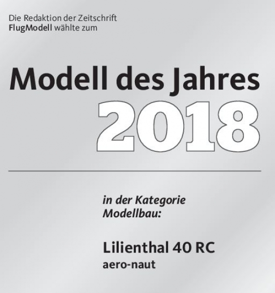 1084/00 Lilienthal-40RC Seglerkit  1,19m