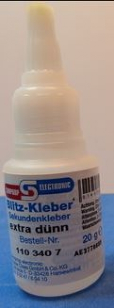 1103407 Blitzkleber extradünn/gelb 20g SV
