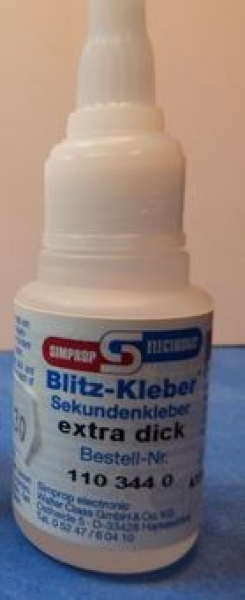 1103440 Blitzkleber extradick/weiß 20g SV