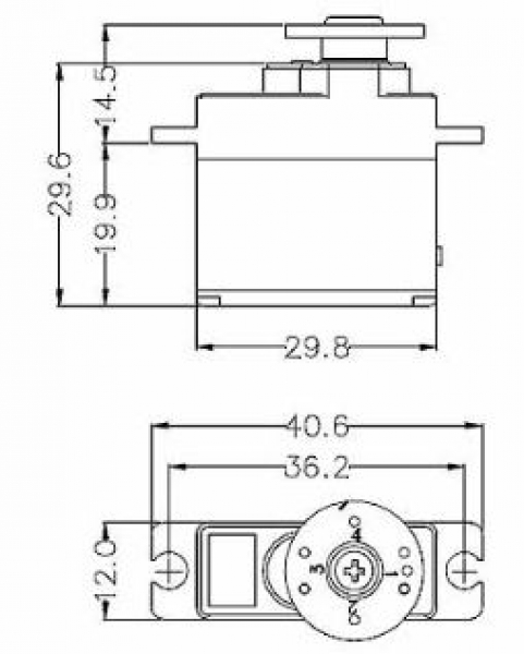 112088 Servo Hitec HS-82MG 12mm/19g 29N/0,11s