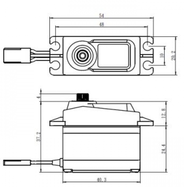SAVÖX SC-1256TG SERVO BLACK EDITION