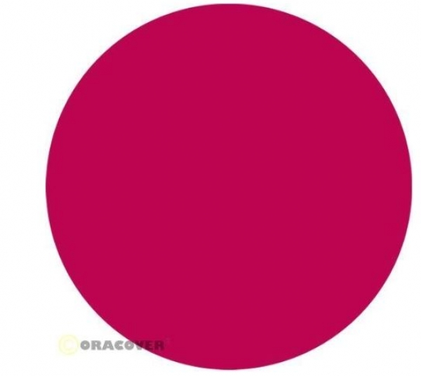 21-13-002 ORACOVER Bügelfolie fluoreszierend magenta 2mtr. Rolle